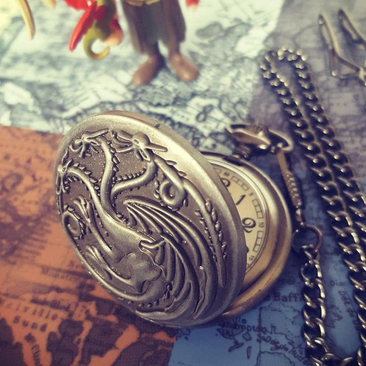 Targaryen Game of Thrones 3 Headed Dragon Watch Keychain