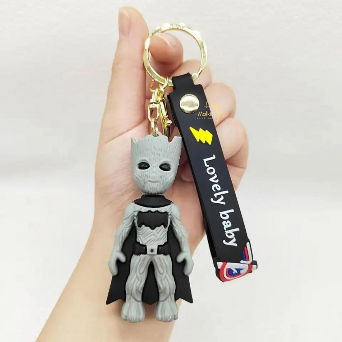 Groot Silicon Keychain