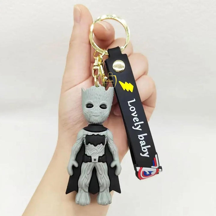 Groot Silicon Keychain