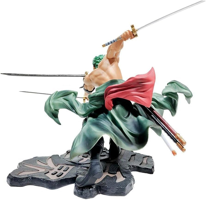 Zoro Action Figure, 2 Changeable Heads (19 CM)
