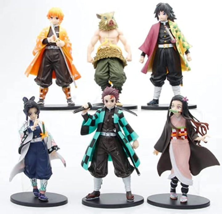 Demon Slayer Action Figure Set of 6 Size 16 CM
