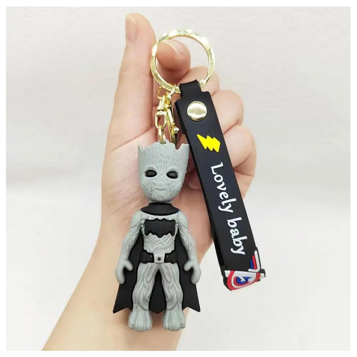 Groot Silicon Keychain