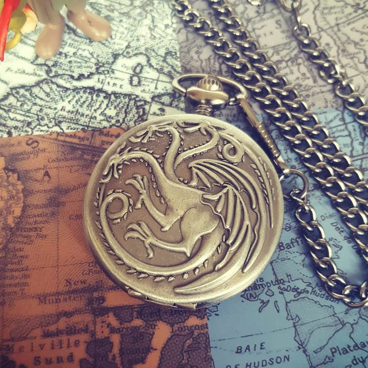Targaryen Game of Thrones 3 Headed Dragon Watch Keychain