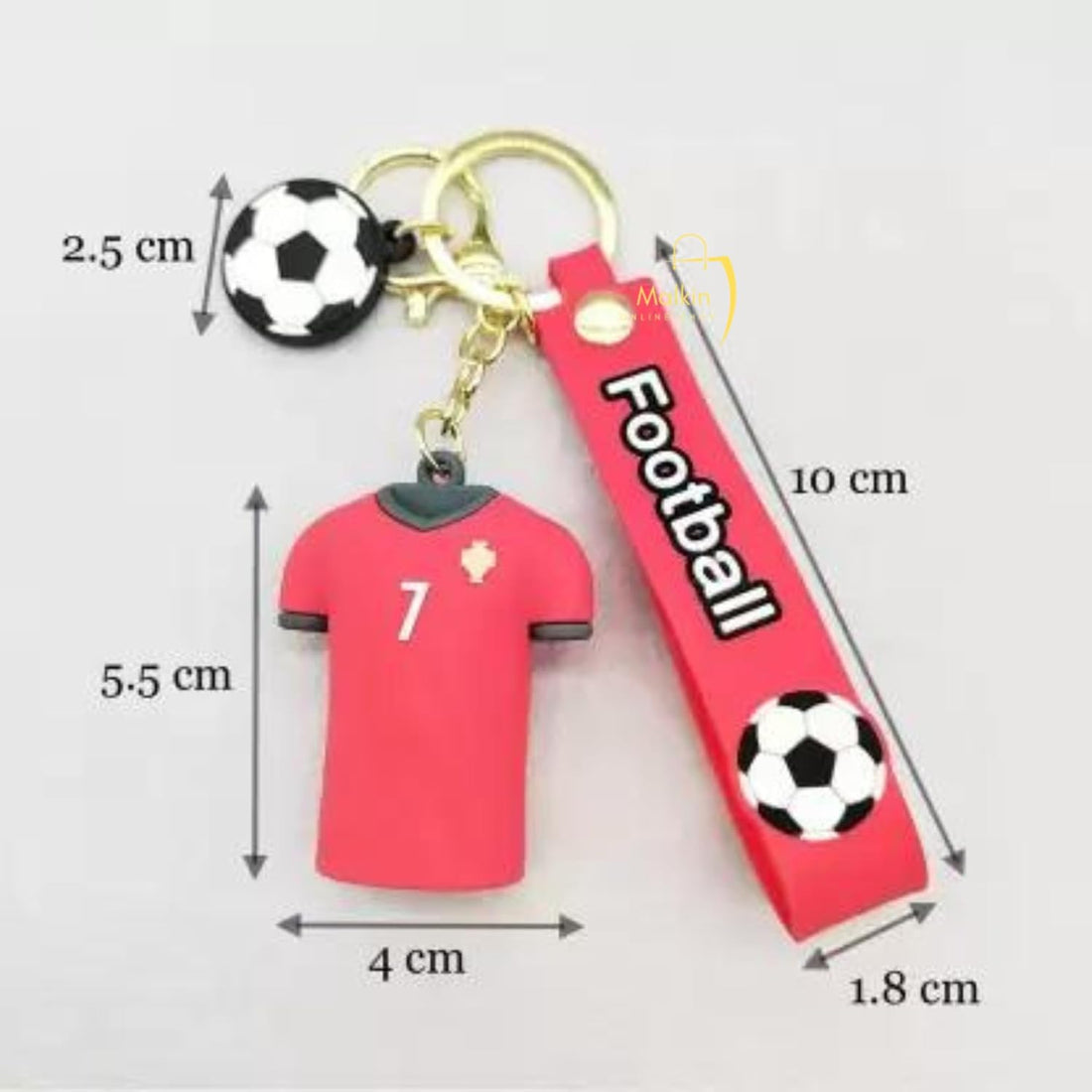 Ronaldo Silicon Keychain