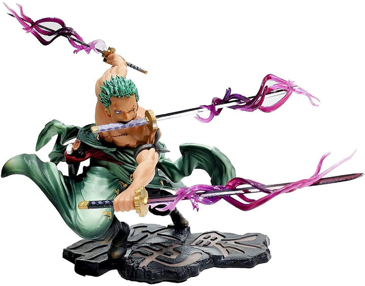Zoro Action Figure, 2 Changeable Heads (19 CM)