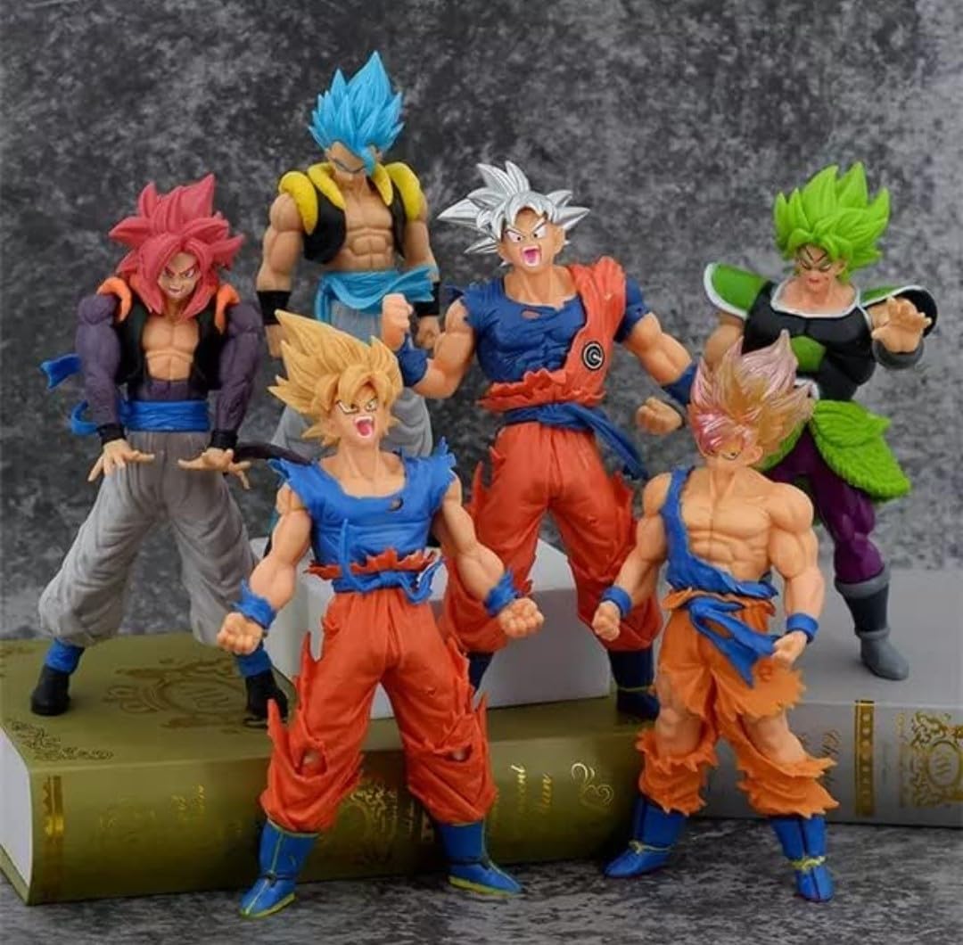 Dragon Ball Z Action Figures- Set of 6 (18 CM)