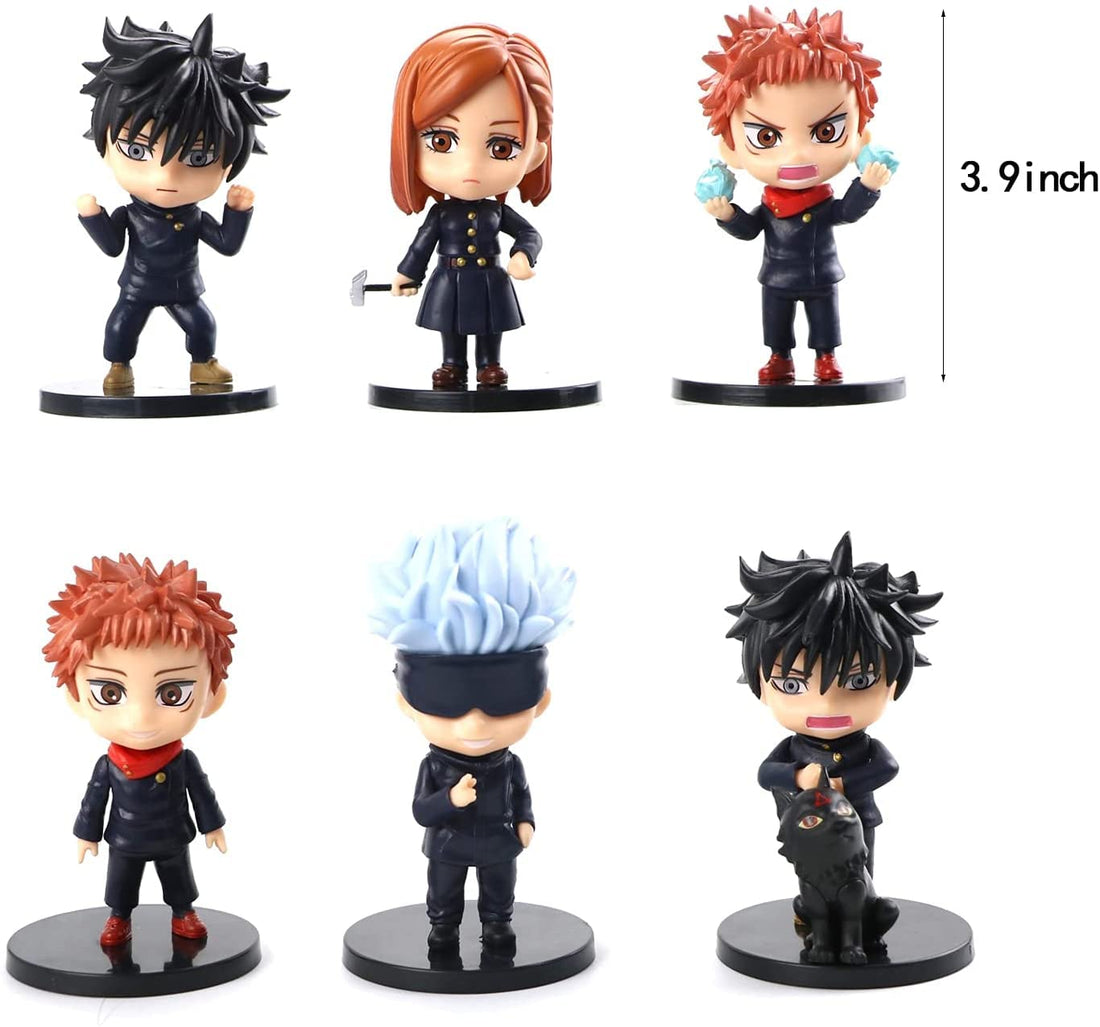 Jujutsu Kaisen Action Figures 6 Pcs Set 10 Cms PVC Figure