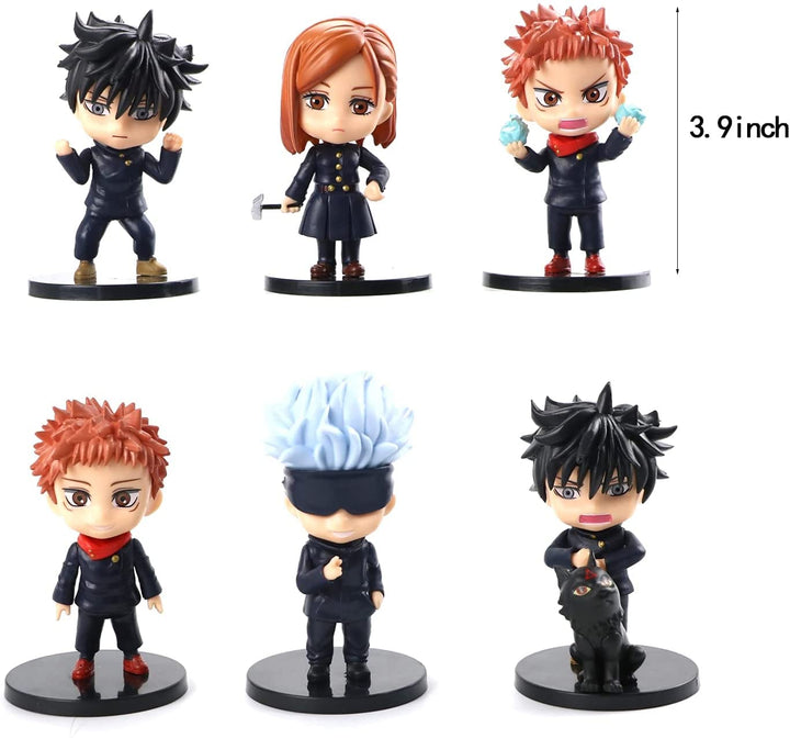 Jujutsu Kaisen Action Figures 6 Pcs Set 10 Cms PVC Figure