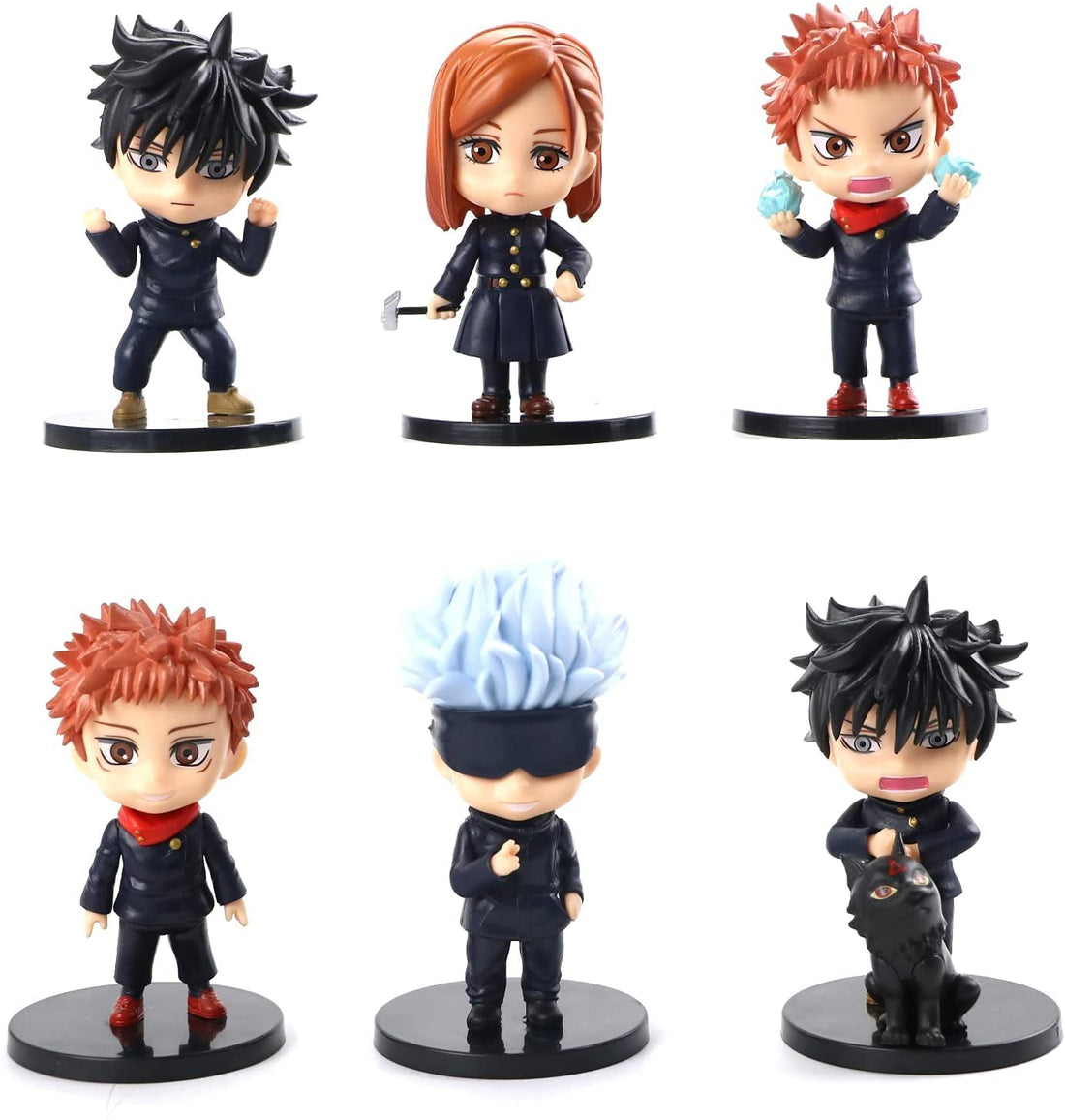 Jujutsu Kaisen Action Figures 6 Pcs Set 10 Cms PVC Figure