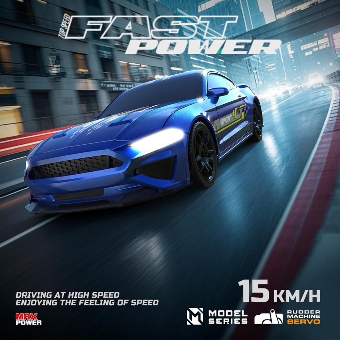 RC Drift Car, 1/43 Mini RC Drift Car with LED Lights,2.4GHz Full Proportional Remote Control Car