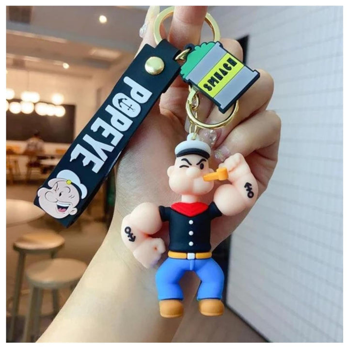 Popeye Silicon Keychain