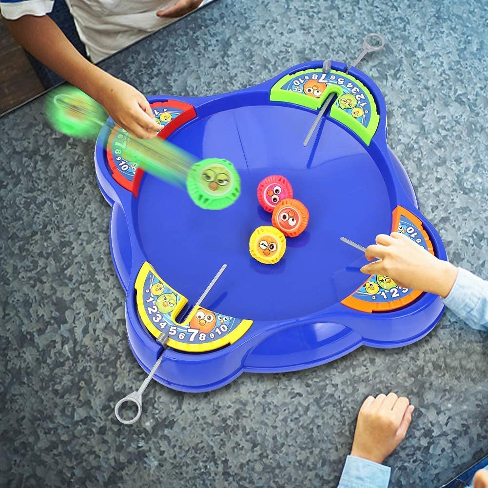 Spinning Top Battle Arena Game for Kids – Interactive Pull String Launcher Toy with Battle Stadium | Fun Multiplayer Family Game for Boys & Girls