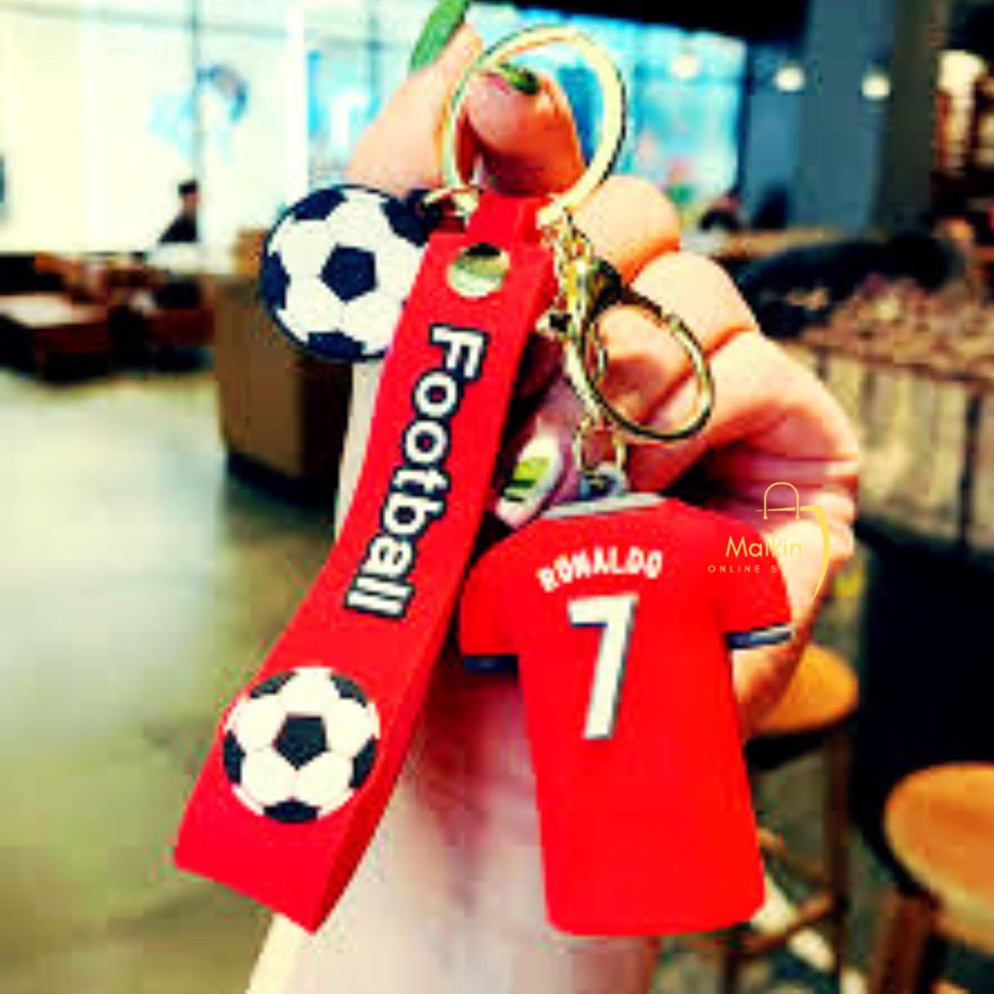 Ronaldo Silicon Keychain