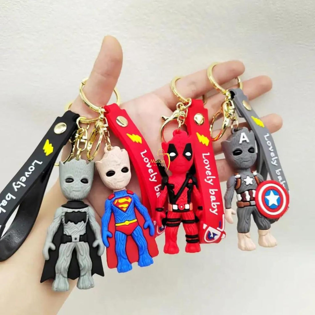 Groot Silicon Keychain