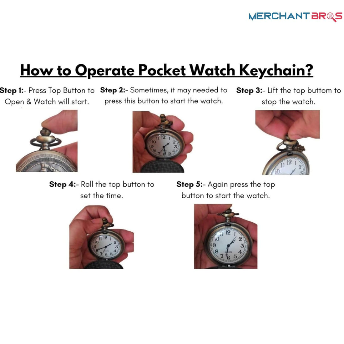 One Piece Pocket Watch Keychain