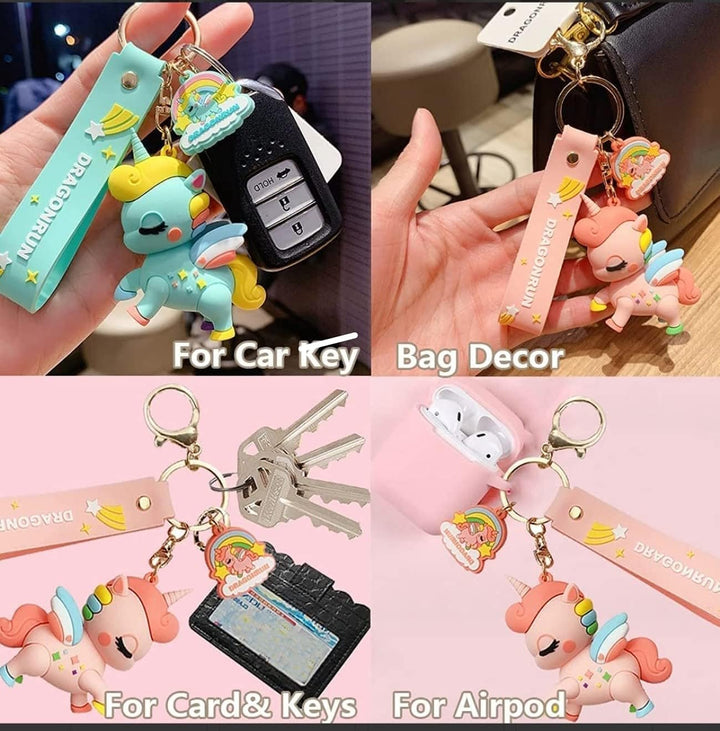 Unicorn Silicon Keychain