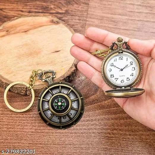 Compass Watch Keychain