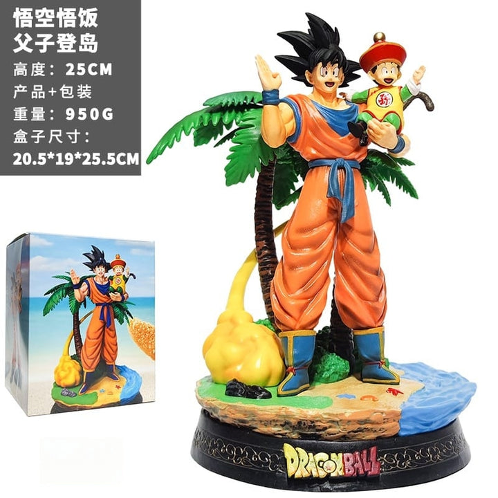 Goku & Gohan Figure (25 cm) – Dragon Ball Z Father-Son Collectible Statue | Premium Anime Display