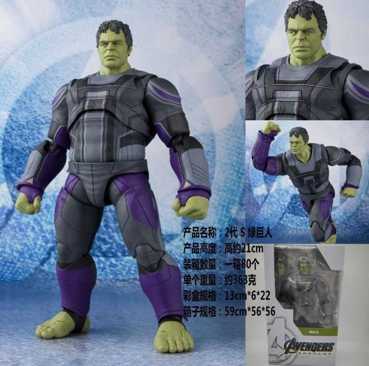 Hulk Action Figure (21 cm) – Avengers Endgame Collectible | Premium Superhero Display Toy