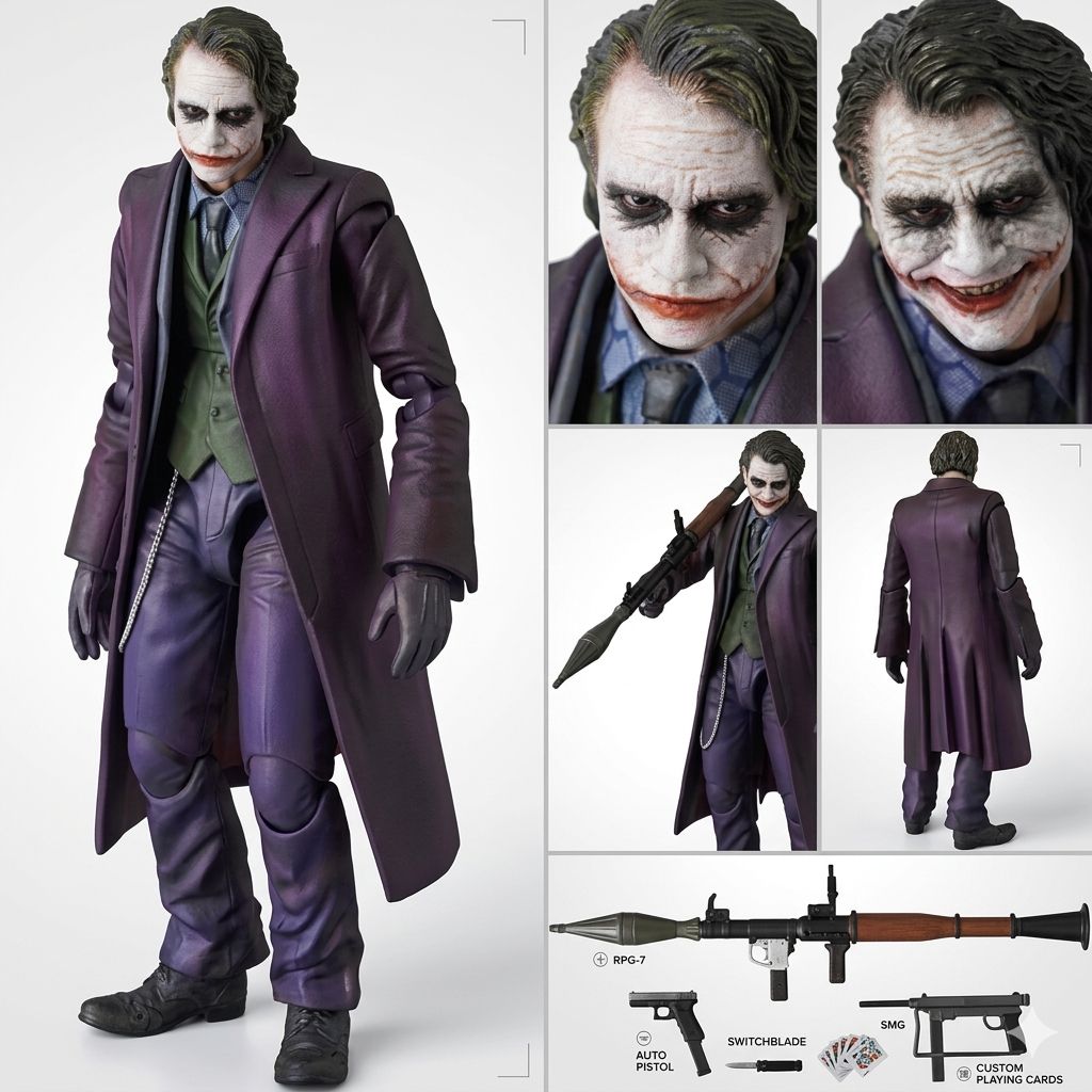 Joker Action Figure – Premium Villain Collectible Statue | Detailed Display Figure for Collectors