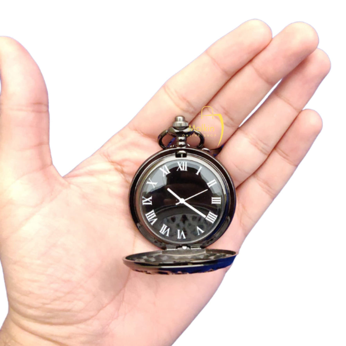 "To My King" Embossed Pocket Watch Keychain