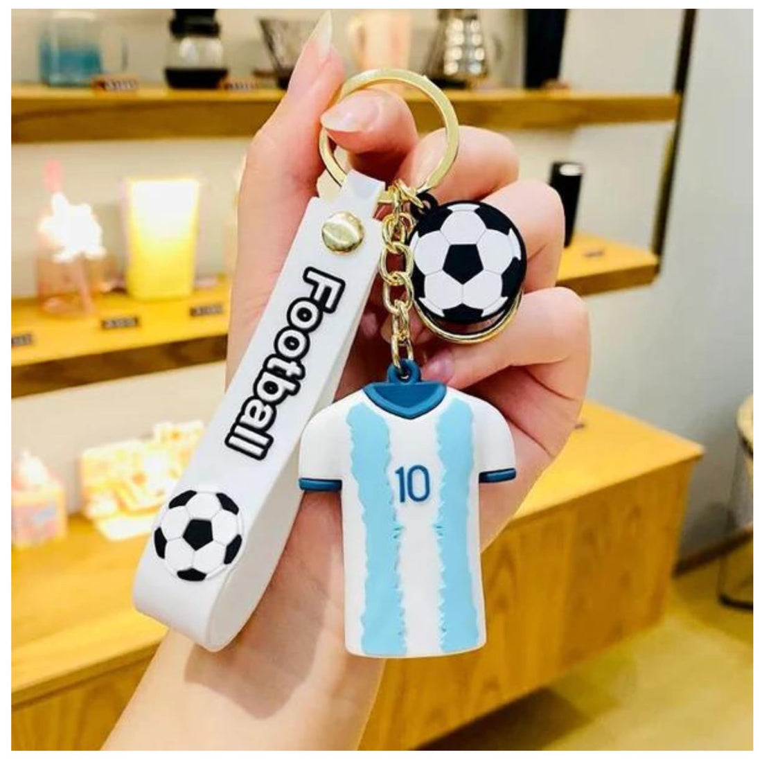 Messi Silicon Keychain