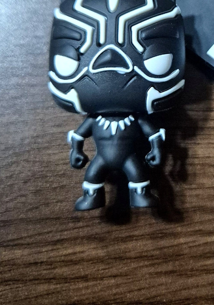 Black Panther Marvel Keychain – 3D Superhero Figure with Strap