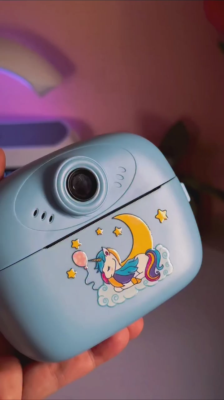 Kids Instant Print Digital Camera – Unicorn Design | Fun DIY Photo Camera for Children