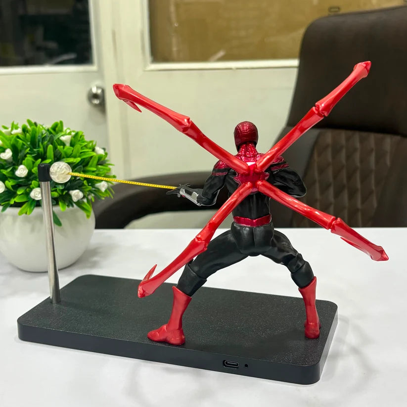 Spider-Man Magnetic Levitation LED Night Lamp | Floating Light Ball Desk Lamp | Superhero Collectible Table Lamp | Home & Office Decor | Gift for Marvel Fans